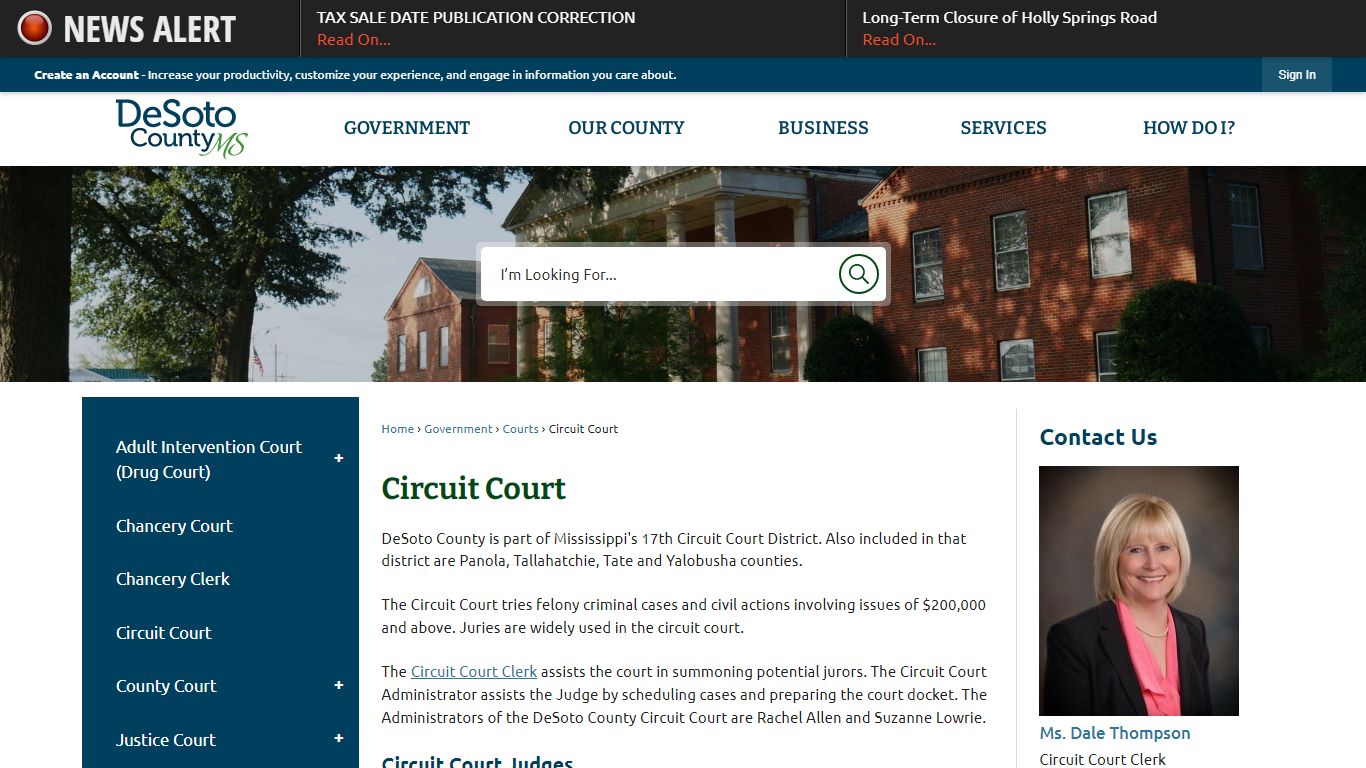 Circuit Court | DeSoto County, MS - Official Website