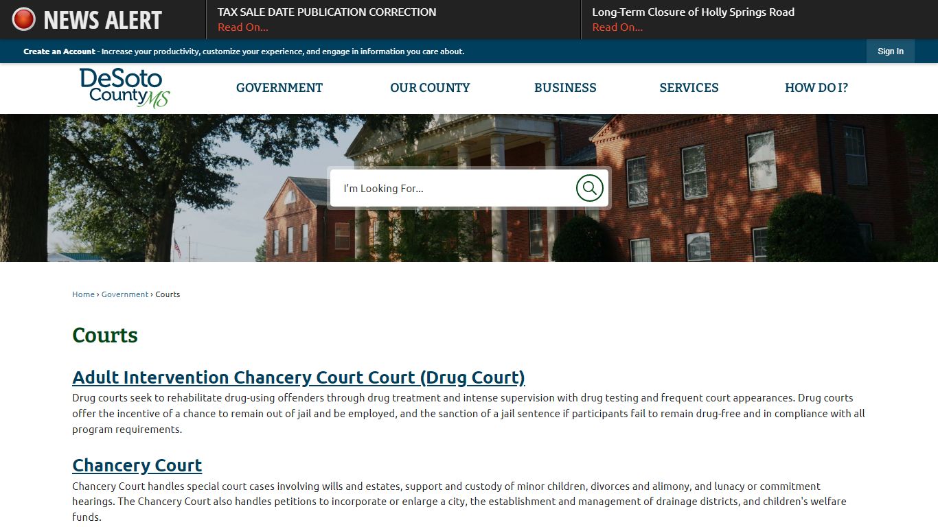 Courts | DeSoto County, MS - Official Website